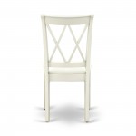 Clarksville Double X-Back Chairs In Linen White Finish - Set Of 2