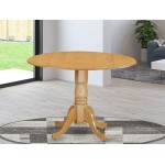 Round Table With 29" Drop Leaves, Oak