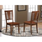 Dudley Dining Chair With Wood Seat In Mahogany Finish - Set Of 2