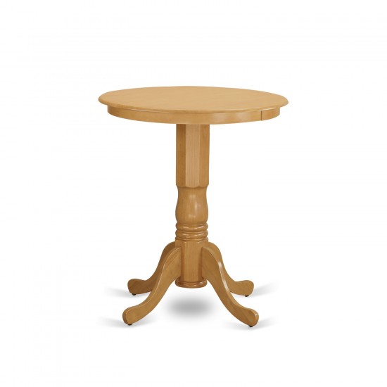Round Counter Height Table In Oak