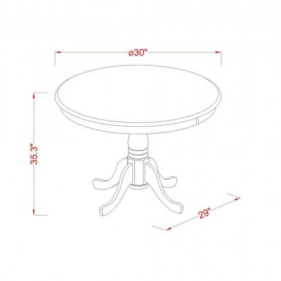Round Counter Height Table In Oak