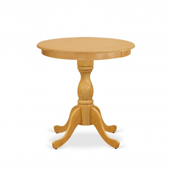 Small Table, Oak Color Top Surface, Asian Wood Small Dining Table Wooden Legs Oak Finish