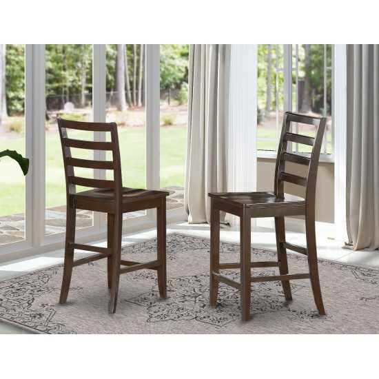 Fairwinds Stool Wood Seat With Lader Back - Set Of 2