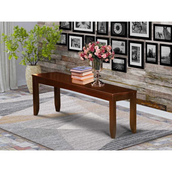 Lynfield Dining Bench With Wood Seat In Espresso Finish