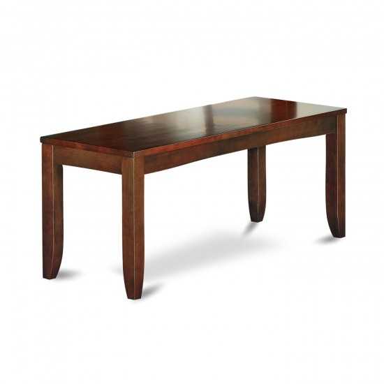 Lynfield Dining Bench With Wood Seat In Espresso Finish