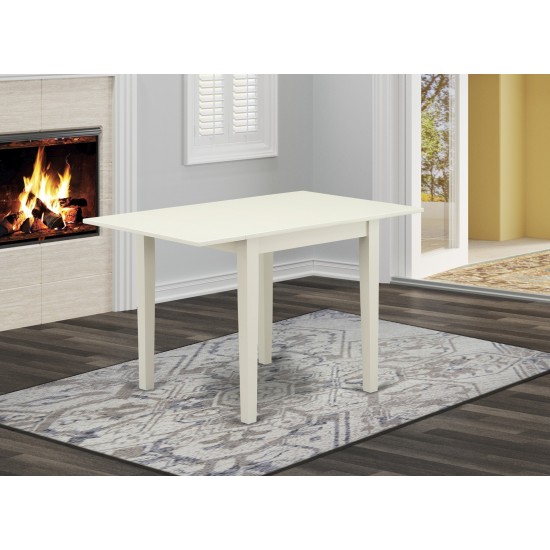 Norden Rectangular Table 30"X48" With 2 Drop Leaves In Linen White Finish