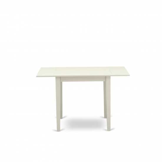 Norden Rectangular Table 30"X48" With 2 Drop Leaves In Linen White Finish