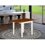 Rectangular Table 30"X48" With 2 Drop Leaves In Buttermilk & Cherry Finish