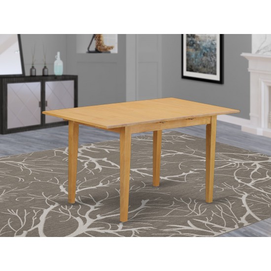 Norfolk Rectangular Table With 12" Butterfly Leaf -Oak Finish