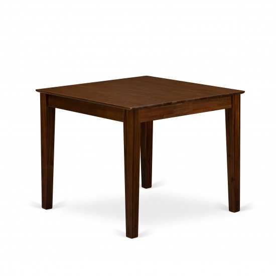 Dinette Table, Natural Color Top Surface, Asian Wood Kitchen Table Wooden Legs Natural Finish