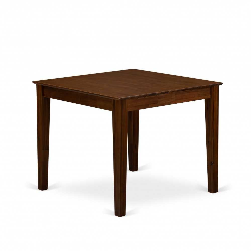 Dinette Table, Natural Color Top Surface, Asian Wood Kitchen Table Wooden Legs Natural Finish