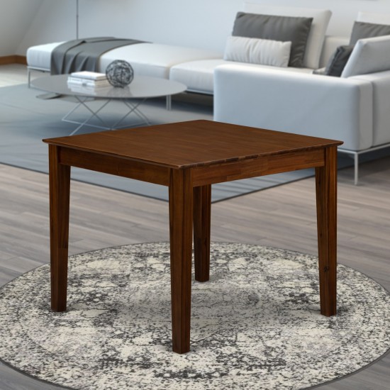 Dinette Table, Natural Color Top Surface, Asian Wood Kitchen Table Wooden Legs Natural Finish