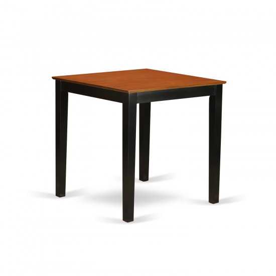 36"-Square Counter Height Pub Set Table In Black And Cherry Finish