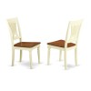 Plainville Kitchen Dining Chair Wood Seat - Buttermilk And Cherry- Set Of 2