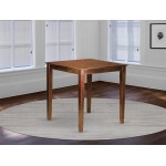 Vernon Pub, Counter Height Square Table - Mahogany Finish