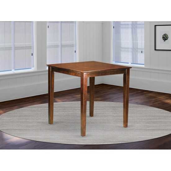 Vernon Pub, Counter Height Square Table - Mahogany Finish