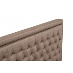 3 Pc Queen Size Bed Set, 1 Queen Platform Bed Brown, Headboard, 2 Small Nightstand, Woodens, Black Legs