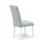 Celina Parson Chair With Linen White Leg And Linen Fabric Baby Blue - Set Of 2