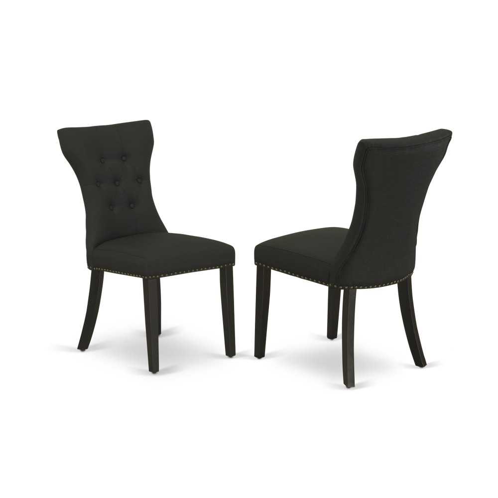 Gallatin Parson Chair With Black Leg And Black Color Fabric Color - Set Of 2 Gallatin Parson Chair With Black Leg And Black Color Fabric Color - Set Of 2