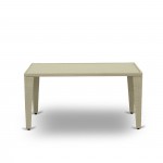 Gudhjem Patio Table With Glass Top, Natural Linen Wicker