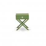 Hamilton Square Night Stand End Table With Drawer In Clover Green Finish