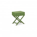 Hamilton Square Night Stand End Table With Drawer In Clover Green Finish