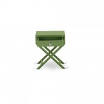 Hamilton Square Night Stand End Table With Drawer In Clover Green Finish