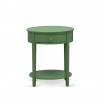 Mid Century Nightstand, 1 Wood Drawer, Stable, Sturdy Constructed Clover Green