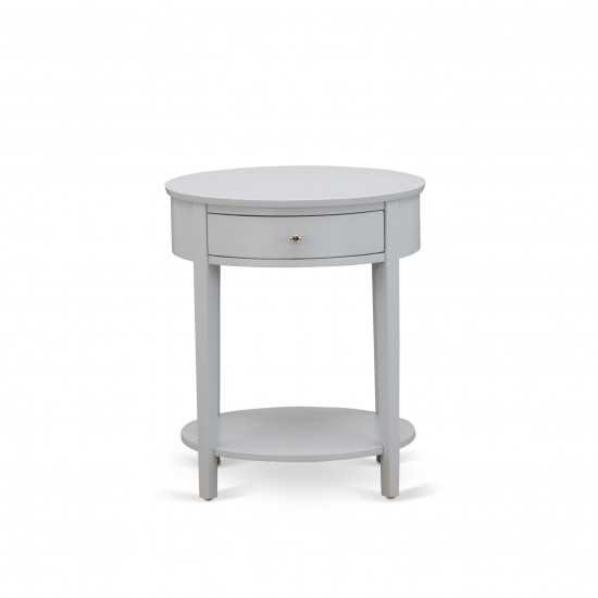 Nightstand, 1 Drawer, Stable, Sturdy Constructed Urban Gray Finish