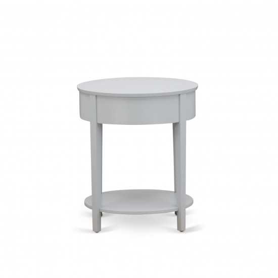 Nightstand, 1 Drawer, Stable, Sturdy Constructed Urban Gray Finish