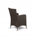 Hluc163S Outdoor-Furniture Wicker Patio Chair In Dark Brown Finish - Set Of 2