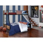 Jackson Full Twin Bunk Bed In Powder Coating Black Color