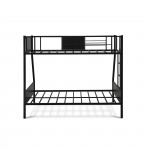 Jackson Full Twin Bunk Bed In Powder Coating Black Color