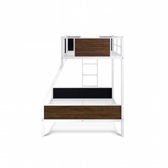 Jackson Full Twin Bunk Bed In Powder Coating White Color