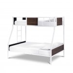 Jackson Full Twin Bunk Bed In Powder Coating White Color