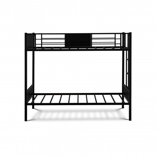 Lynfield Twin Bunk Bed In Powder Coating Black Color