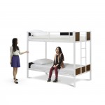 Lynfield Twin Bunk Bed In Powder Coating White Color