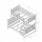 Odessa Twin & Full Bunk Bed In Natural Oak Finish