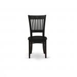 3Pc Dinette Set 2 Dining Chairs, Butterfly Leaf Small Dining Table, Black