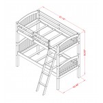 Verona Twin Bunk Bed In Java Finish