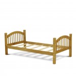 Verona Twin Bunk Bed In Natural Oak Finish