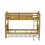 Verona Twin Bunk Bed In Natural Oak Finish