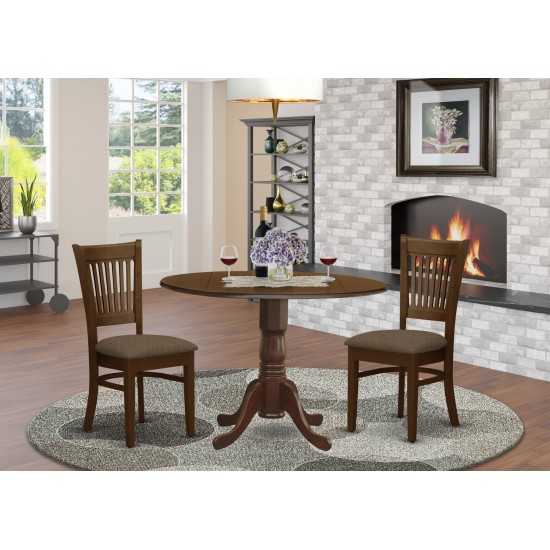 3 Pc2-Drop-Leaf Dining Table And 2 Dining Chairs