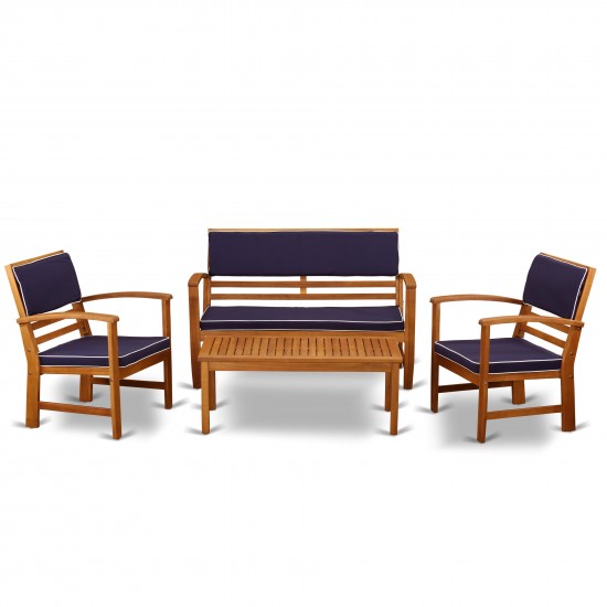 This 4Pc Set Offers One Bench And 2 Arm Chairs Plus One Small Table