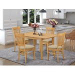 5 Pc Table And Chairs Set - Kitchen Dinette Table And 4 Kitchen Dining Chairs