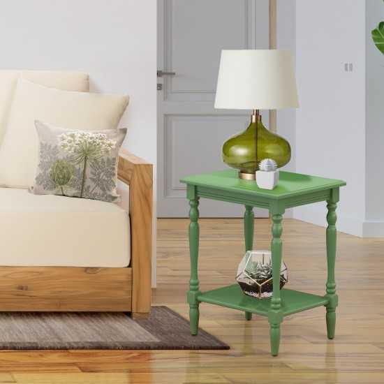 Night Stand, Open Storage Shelf, Side Table For Small Spaces, Clover Green