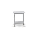 Nightstand, Open Storage Shelf, Side Table For Small Spaces, Urban Gray