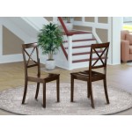 Boston X-Back Kitchen Chair With Wood Seat - Set Of 2