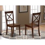 Boston Chair Wood Seat In Black And Cherry Finish - Set Of 2