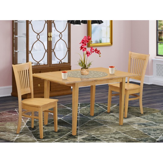 3 Pc Kitchen Table Set - Kitchen Dinette Table And 2 Dinette Chairs